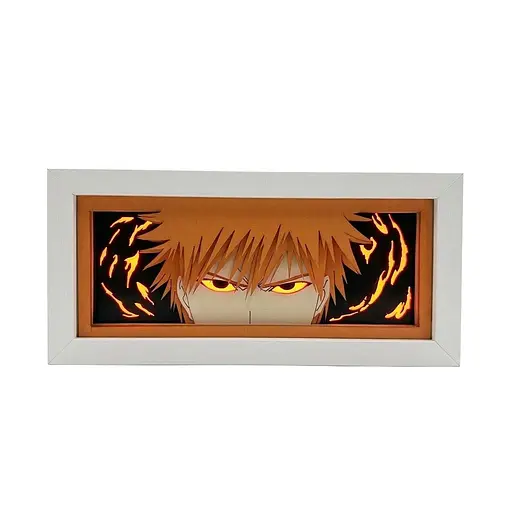 Світильник нічник 3D Бліч Ічіго Куросакі Bleach Ichigo Kurosaki 20 см NL3D B IK - фото 1