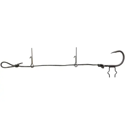 Оснастка Savage Gear Big Fish Stinger Single Hook 7/0 10-12cm 100kg 1.05mm (2шт/уп) - фото 1