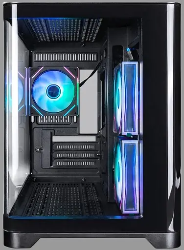 Корпус 1stPlayer UV6-BK-2FC7R-1FC7 ARGB Black - фото 1