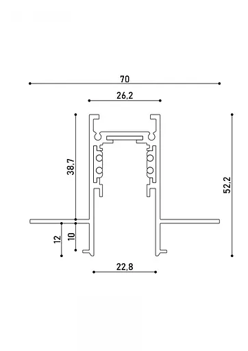 Світильник магнітний трековий Kloodi KDMG-LINE600 PC 24W 4K WH - фото 2