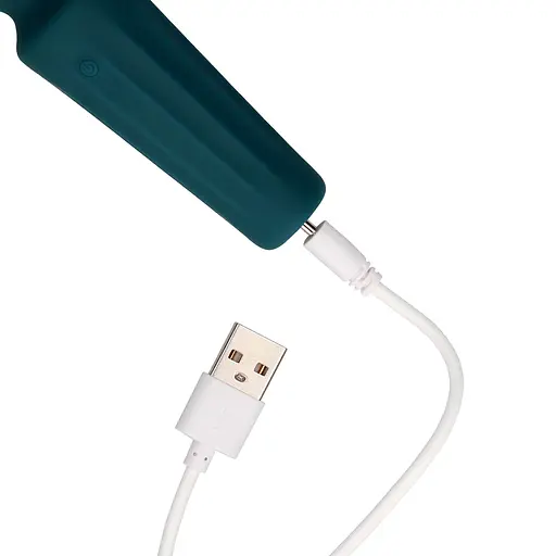 Вібратор Loveline Mini Wand Ancient Sea 11 см (синій) - фото 4