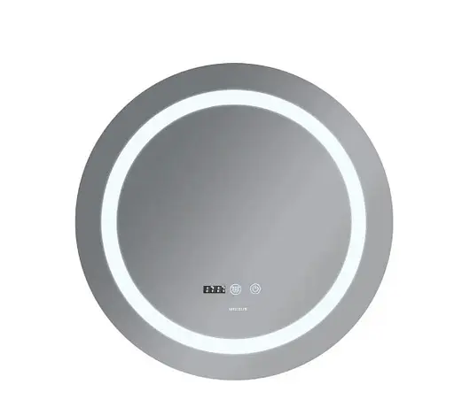 Дзеркало Mixxus PLAIN MC02-60-CASE з LED Touch, Anti-fog, димером, рег. яскравості, годинником (MI6661) - фото 3