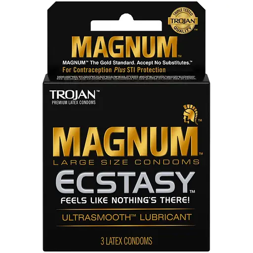 Упаковка презервативов Trojan Magnum Ecstasy 3 шт.