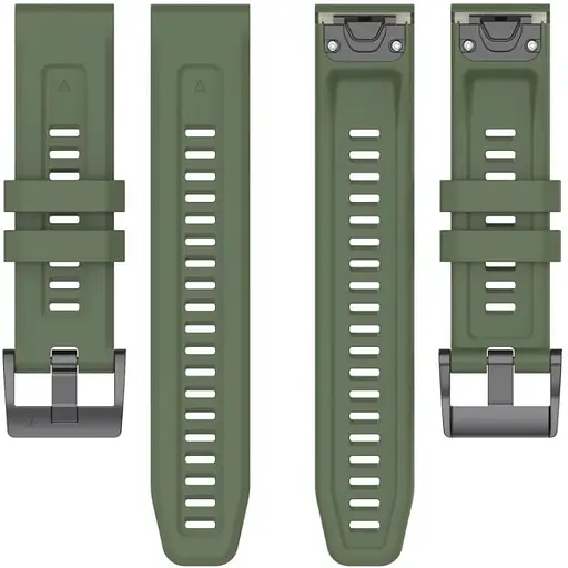 Ремешок DK CDK для Garmin Tactix Delta 26mm Silicone Sport Band Classic (015187) (green) - фото 2