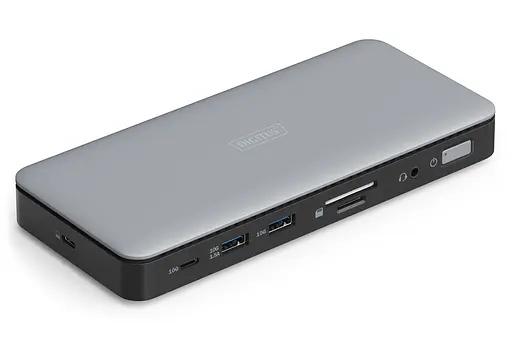 Digitus Док-станция USB-C > 2xHDMI/DP/2xUSB-A/USB-C/SD/MicroSD/RJ54/DC/Audio - фото 1