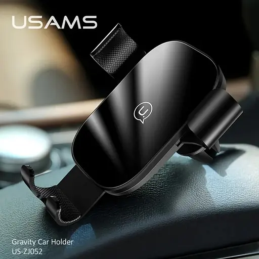 Автотримач для телефона Usams US-ZJ052 Gravity Car Holder Black - фото 6