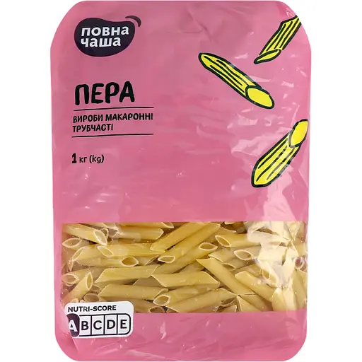 Макаронні вироби Повна Чаша Пера 1 кг (799517) - фото 1