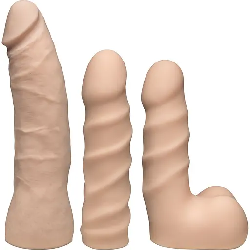 Набор для страпона Doc Johnson Vac-U-Lock Dual Density Starter Set Vanilla - фото 2