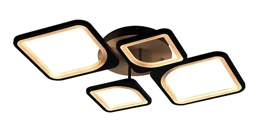 Люстра светодиодная потолочная 6106-4 BK 62W - фото 2