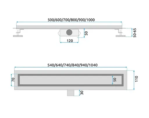 Трап для душу Rea Neox 80 black 2в1 REA-G6604 - фото 5