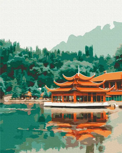 Картина по номерам на подрамнике Brushme Восточное спокойствие