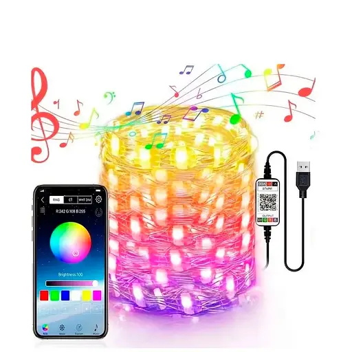 Гирлянда Play Smart с приложением 200 led 20 м