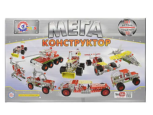 Конструктор металлический Мегауниверсал, ТехноК, 4364