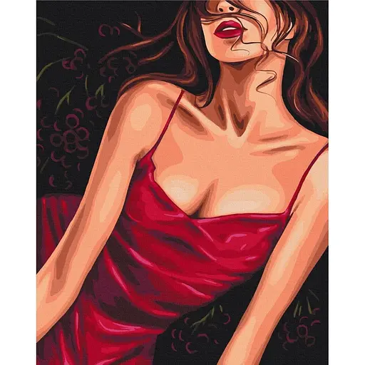 Картина по номерам Спокусливий червоний Alla Berezovska Brushme 40x50 см разноцветная 000277379