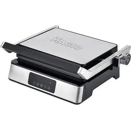 Прижимной контактный электрический гриль Magio MG-355 домашний с антипригарным покрытием 2400Вт Черный - фото 1