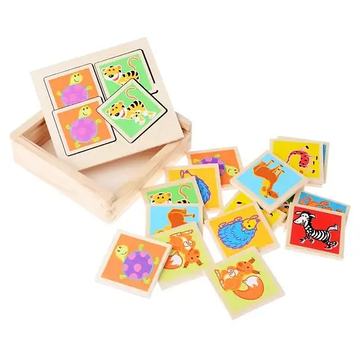 Игрушка для развития деревянные пазлы животные IE120