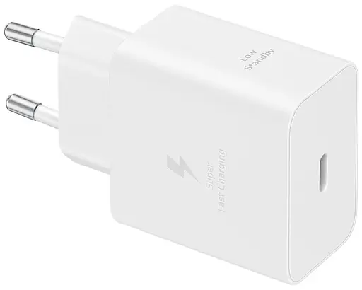 Сітчасте зарядне пристрій Samsung 45W Compact Power Adapter EP-T4511NWEGEU White (7194665) - фото 1