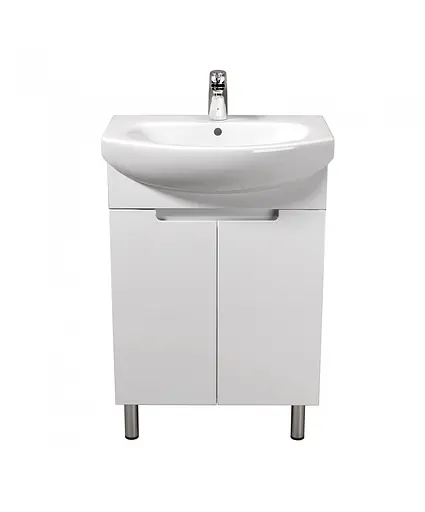 Тумба Мойдодир Tetris White 60 з умивальником Runa 60 Білий - фото 4