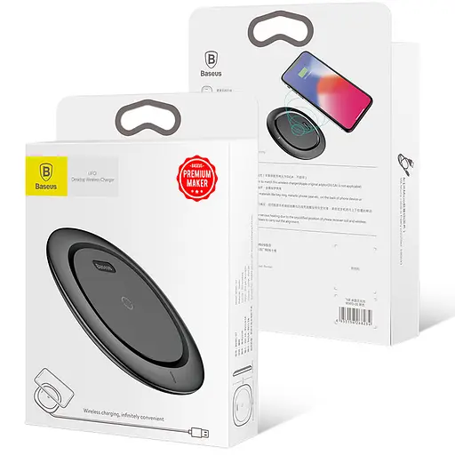 Беспроводное зарядное устройство для Baseus ufo 1A Black - фото 3