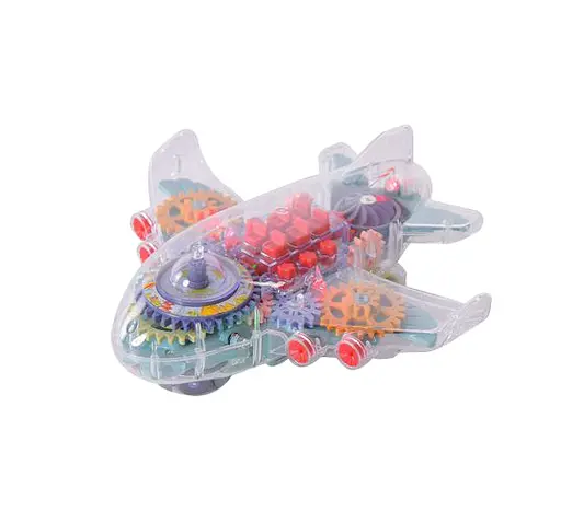 Самолет на батарейках 2263, звук, свет, в коробке (6966460010635) Голубой - фото 1