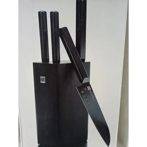 Ножі металічні з підставкою Huo Hou 5 предметів hu0076 - фото 2