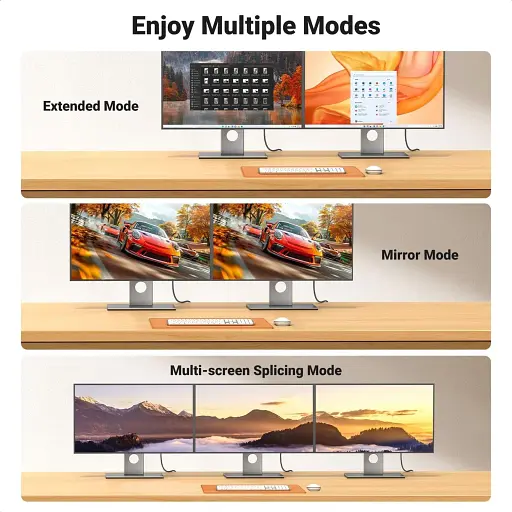 Кабель Ugreen DP125 DisplayPort to HDMI 2.0 4K 2m Black (35842) [140564] - фото 9