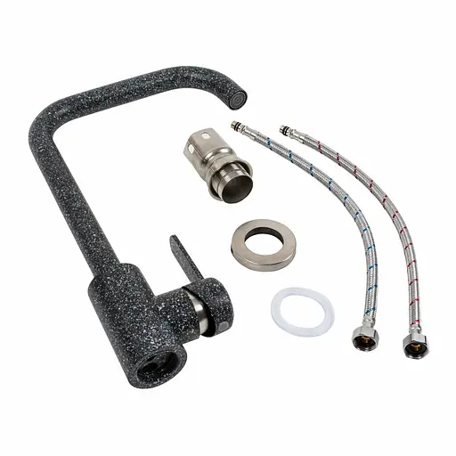 Змішувач для кухні Platinum KT 11 (3008B-FH) графіт - фото 2