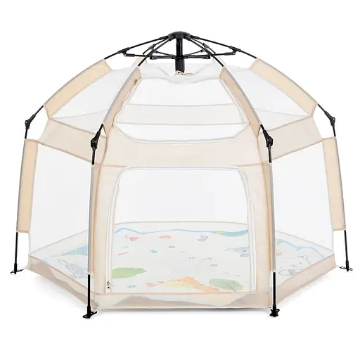 Дитячий манеж MR 1512 Ivory Beige 146×127×110 см - фото 2