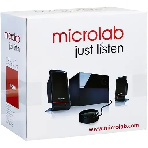 Акустическая система Microlab 2.1 M-200 Black (M-200) - фото 5