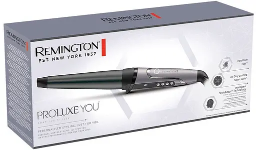 Плойка Remington ProLuxe, конусная, 9 температурных режимов, D-19-32 мм, 130-210 °C, керамика, серебристый - фото 9