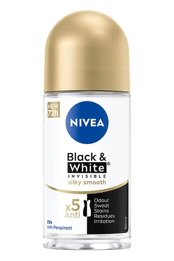 Антиперспірант Nivea Invisible Black&White Silky Smooth 50 мл