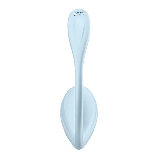 Виброяйцо Satisfyer Smooth Petal голубой - фото 2