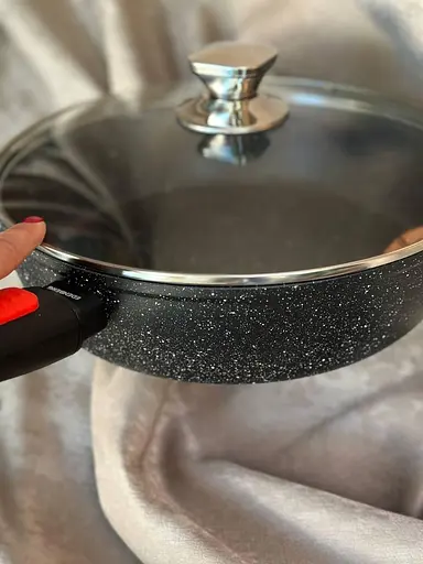 Сковорода с антипригарным покрытием Edenberg EB-14141 ручка съемная 2.4 л 24 см - фото 2