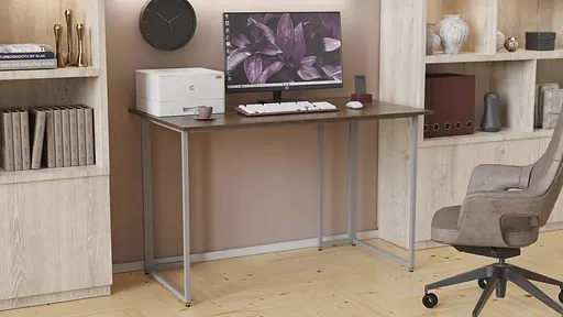 Компьютерный стол Ferrum-decor Ханна 75x100x70 серый ДСП Дуб Сонома Труфель 16мм (FRD-101423)