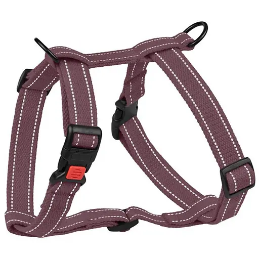 Шлея для собак Barksi Cotton Н-подібна S 20-30х36-60х1.6 см черрі - фото 2