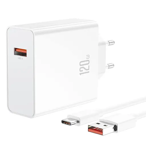 Блок живлення з кабелем XO WALL CHARGER L128 120W - фото 2