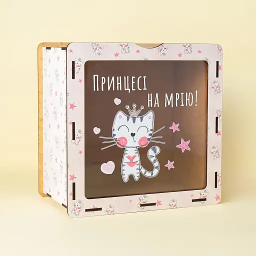 Сейф скарбничка Manufaktura дерев'яна велика Принцесі на мрію - фото 2