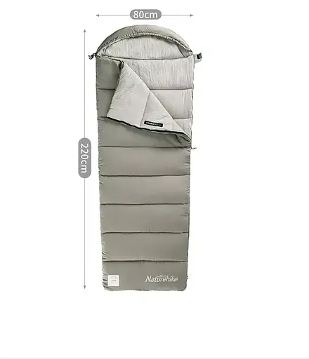 Спальный теплый мешок Naturehike M300 до -13C Справа молния (R) - фото 4