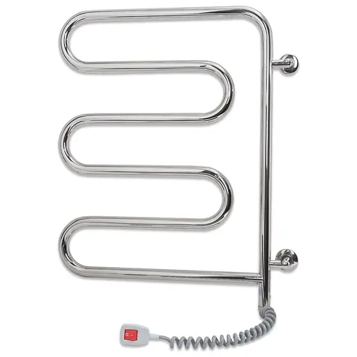Электрический полотенцесушитель Laris Змеевик 25 РС5 450x570 поворотный Э 73207160, Хром - фото 1