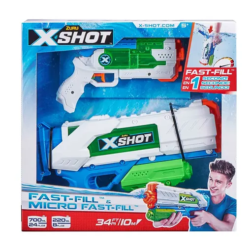 Набір водних бластерів Zuru X-Shot Fast Fill Medium And Small (56225) - фото 1