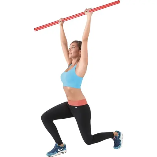 Палиця гімнастична (бодібар) Gymtek 120см червоний - фото 5