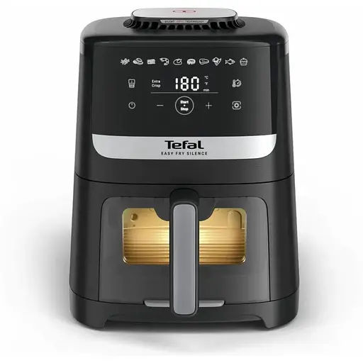 Мультипечь Tefal Easy Fry Silence Vision 1670Вт 5л 10 программ с окошком пластик черный