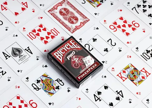 Карти гральні United States Playing Card Company Bicycle Pro PokerPeek (red) (01456-1) - фото 2