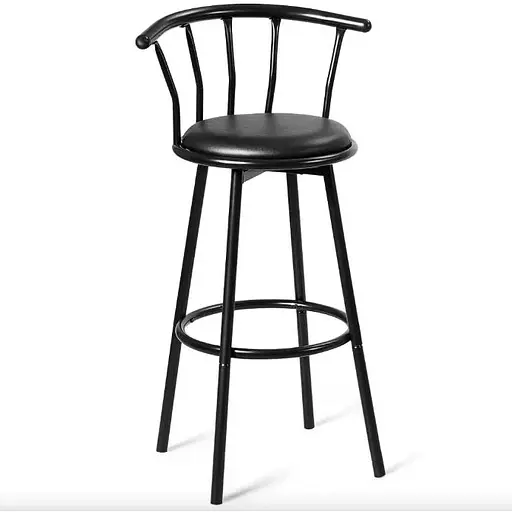 Комплект барних стільців Costway Pareo з спинкою - фото 6