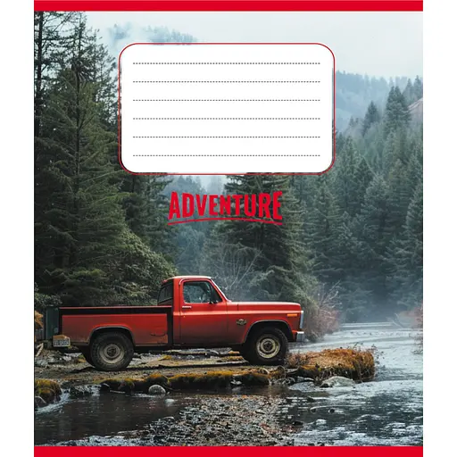 Тетрадь ученическая "Пикап" Leader 024-560060L-2 в линию, 24 листа - фото 1