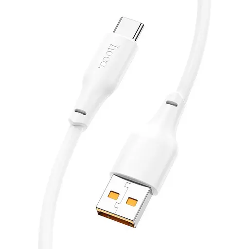 Кабель Hoco X93 Force fast charging data cable USB - Type-C 100 W 1 метр 6931474790682 білий