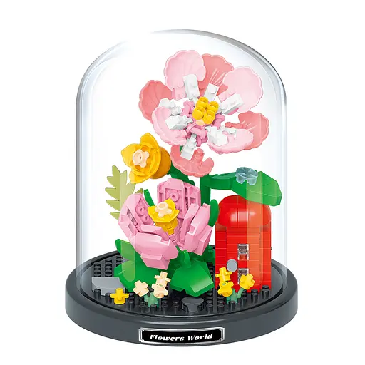 Конструктор Квіти в колбі, 16485, від 197 деталей, (В асортименті) - фото 2
