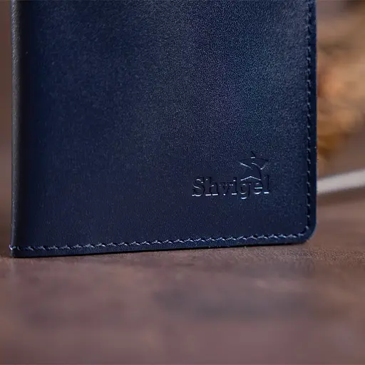 Кожаный портмоне Shvigel 18х9х1 см acs0016025 - фото 8