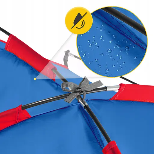 Намет пляжний 4FIZJO 200 x 115 см Blue/Red (P-5905973405171) - фото 2