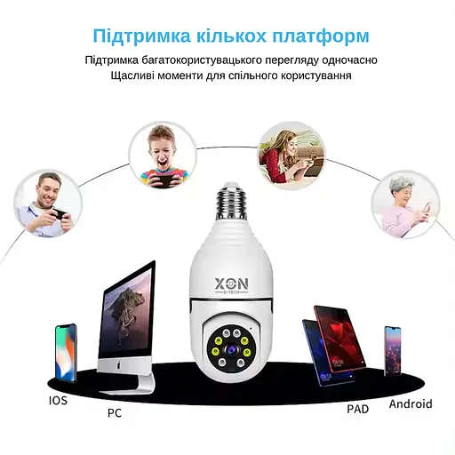 IP-камера цокольная XON SmartCam Wi-Fi 1080P (UBWEM21YW 4842) Белая - фото 14